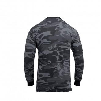 Koszulka z długim rękawem ROTHCO BLACK CAMO
